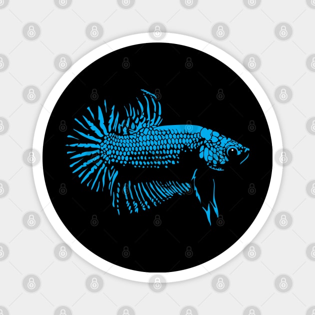 Betta - CYAN Magnet by Culture Clash Creative